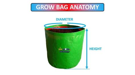 How To Chose The Appropriate Grow Bag Size Comparison Chart