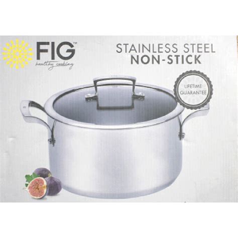 Fig Stewpan 20cm Stainless Steel And Glass Lid