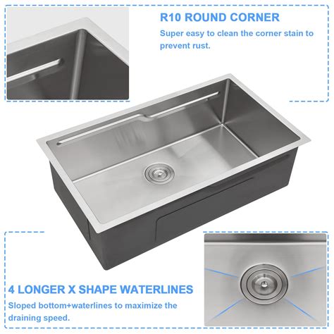 Snapklik Lordear Inch Undermount Kitchen Sinks X Inch