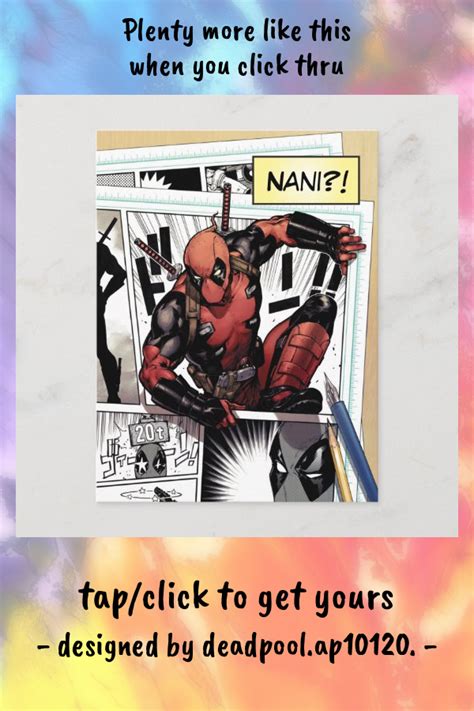 Deadpool Climbing Out Of Comic Postcard Zazzle Deadpool Postcard Ipad Pro Cover