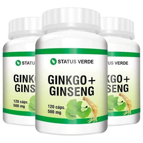 Potes Ginkgo Biloba Ginseng C Psulas De Mg Status Verde