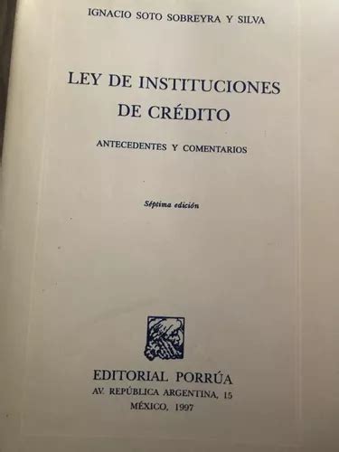 Ley De Instituciones De Crédito