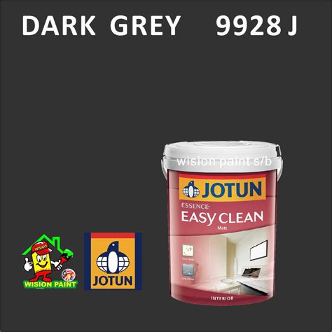 Dark Grey J L Jotun Essence Easy Clean Interior Matt Finish