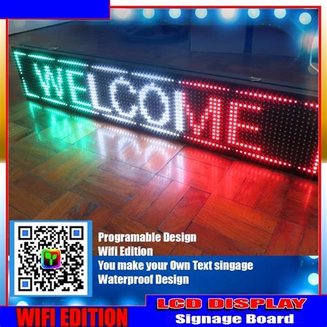 Led Signage Tri Color Editable Via Wifi Shopee Philippines