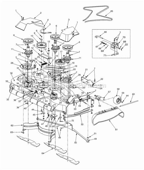 Cub Cadet 54 Inch Mower Deck Parts Diagram