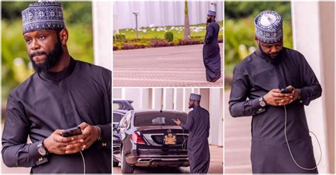 “first Son Sef Dey Use Power Bank” Photos Of Seyi Tinubu Inside Aso Villa Spark Reactions