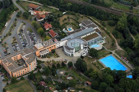 Luftaufnahme Heilbad Heiligenstadt Kur Park Mit Eichsfeld Therme In