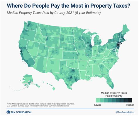 Property Taxes By State And County Median Property Tax Bills