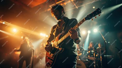 Premium Photo | Music band group perform on a concert stage