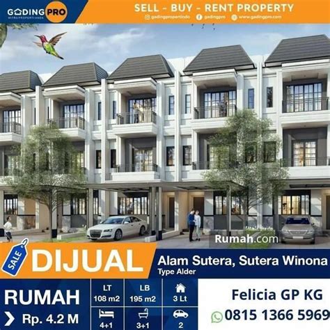 Rumah Mewah Di Cluster Winona Alam Sutera Lokasi Di CBD