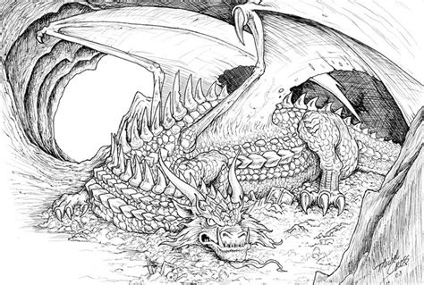 Smaug Coloring Page