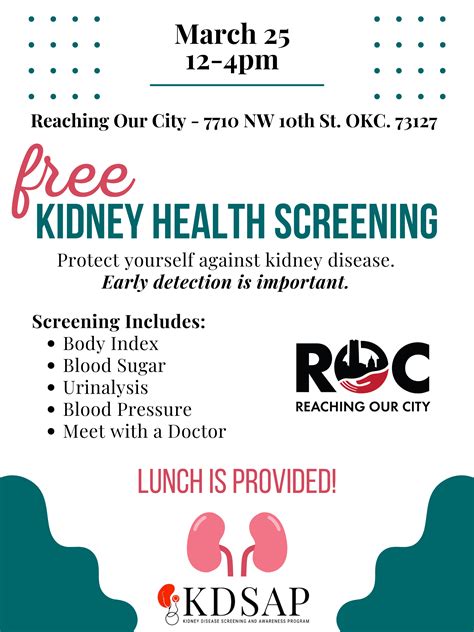 Kidney Health Screening @ ROC – WesTen District