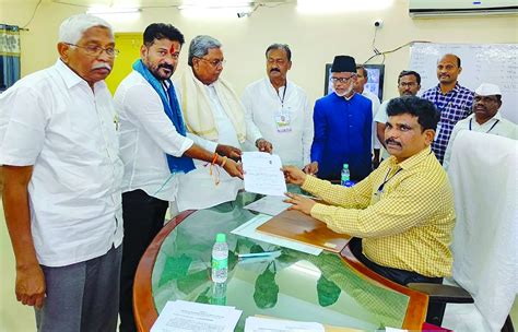 Tpcc Chief Revanth Reddy Files Nomination Papers The Shillong Times