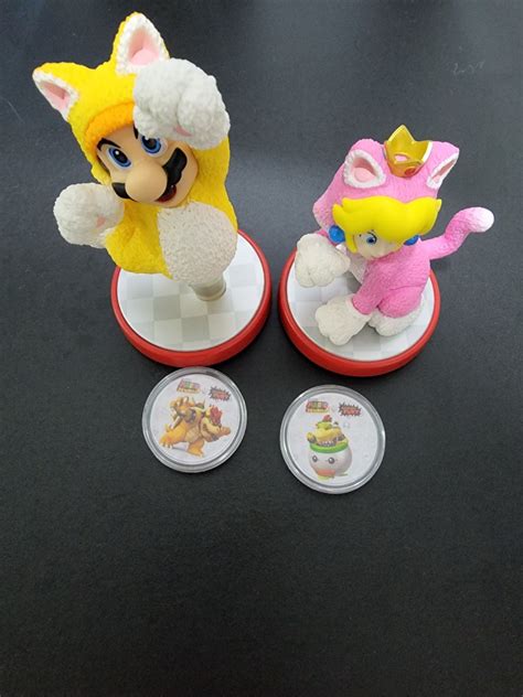 Super Mario 3D Amiibo Cat Peach Cat Mario Hobbies Toys Toys