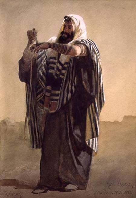 Oil Painting Replica A Jerusalemite Shepherd Winding The Phylacteries