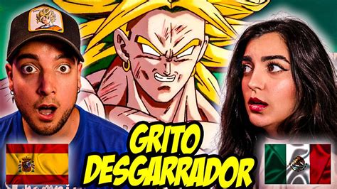 ESPAÑOLES REACCIONAN A DRAGON BALL DOBLAJE LATINO BROLY VS TRIPLE