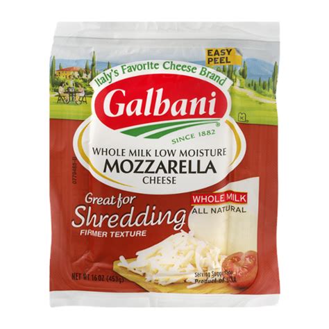 Galbani Dairy Galbani Whole Milk Low Moisture Mozzarella Cheese 16 Oz