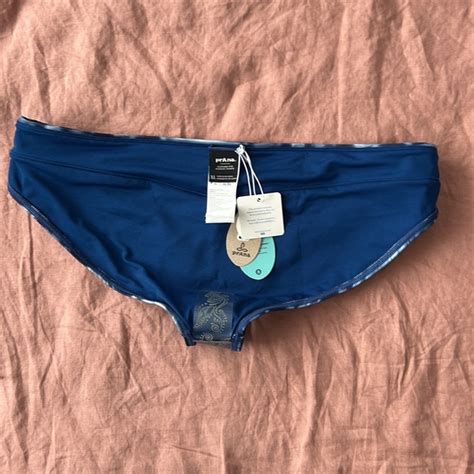 Prana Swim Nwt Prana Marta Bikini Blue Tie Dye Swim Bottom Moderate