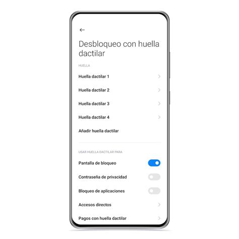 Cómo añadir una nueva huella y desbloqueo facial en tu Xiaomi