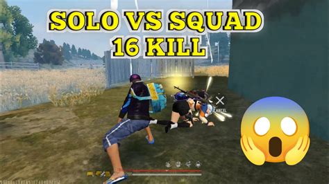 Solo Vs Squad Game 16 Kill No Gun Skin New Combo Vssm1014 Full