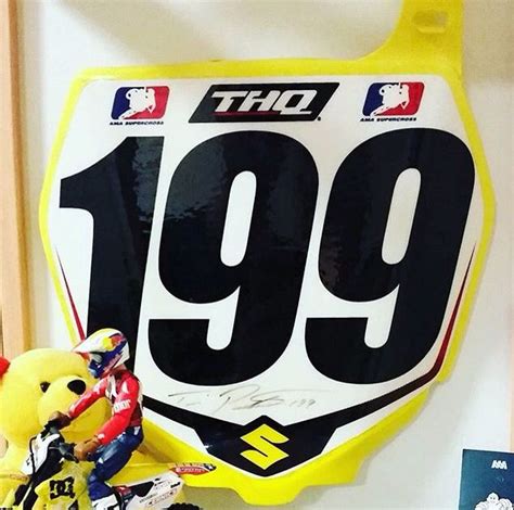 Travis Pastrana 199 Factory Racing Plate Travis Pastrana Motocross