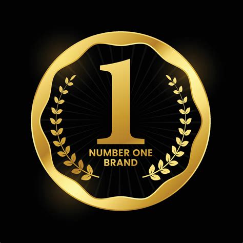 number one brand success sign 49232299 Vector Art at Vecteezy