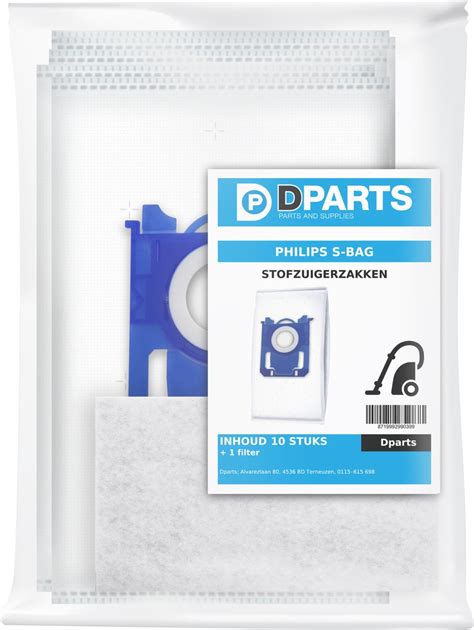 Dparts S Bag Stofzuigerzakken 10 Stuks 1 Filter Geschikt Voor