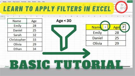 How To Use Excel Filters To Analyze Large Datasets Excel Filter Function Basic Tutorial