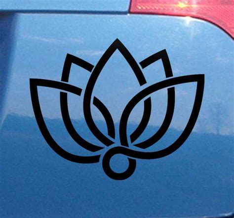 Lotus Flower Car Decal Tenstickers