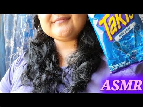 ASMR Comiendo Takis Azules YouTube