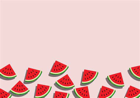 Slices watermelon background. Vector. 14374898 Vector Art at Vecteezy