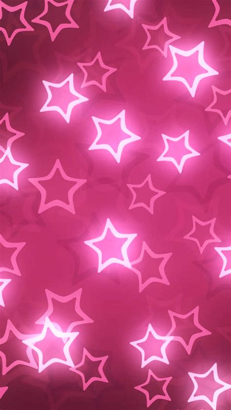 Download Pink Stars On A Pink Background