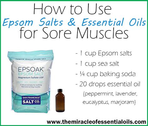 How to Use Epsom Salts and Essential Oils for Sore Muscles - The ...