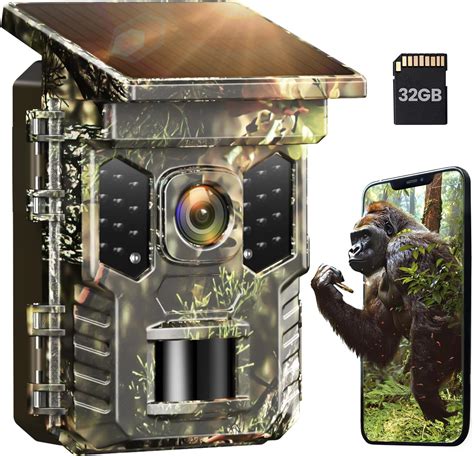 Amazon XTU Trail Camera WiFi Solar Powered 64MP 2 7K Game Camera