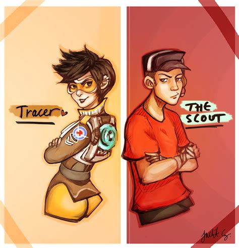 Tracer And The Scout By Juditg On Deviantart