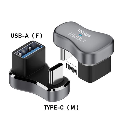 GUUGEI 140W Type C USB Female To Type C Male Adapter Connector USB To