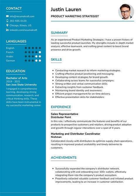 Product Marketing Strategist Resume Example In 2025 Resumekraft