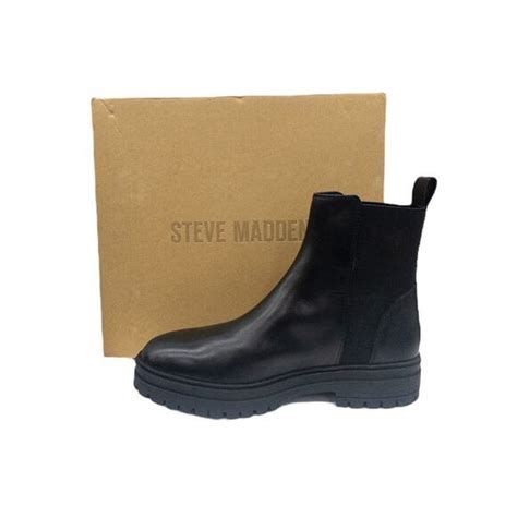 Steve Madden Shoes New Steve Madden Womens Black Lug Sole Combat