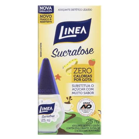 Adoçante Líquido Sucralose Linea Caixa 25ml Sonda Supermercado Delivery