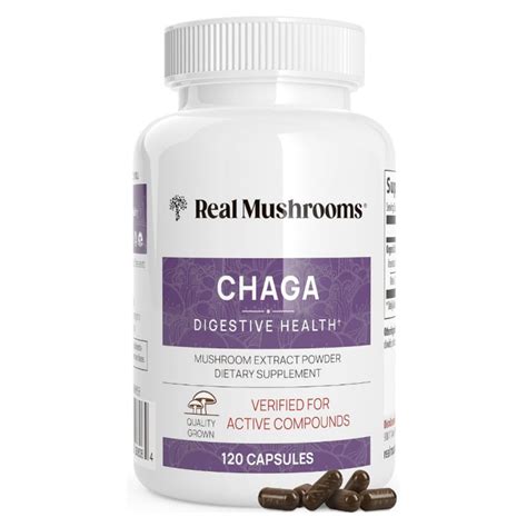 Cascadecork Real Mushrooms Chaga Digestive Health Organic Mushroom