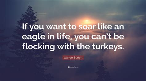 Warren Buffett Quote If You Want To Soar Like An Eagle In Life You