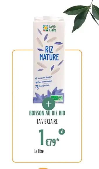 Promo Riz spécial risotto bio chez La Vie Claire