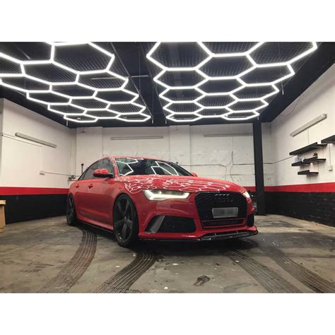 Ge8088 Car Detailing Illumination Design Hexagon LED Lighting Garage