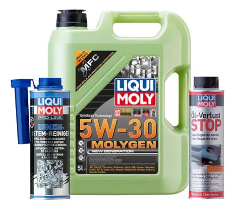 Set 3 Pzas Molygen 5w30 Oel Verlust Stop Pro line Liqui Moly Envío gratis