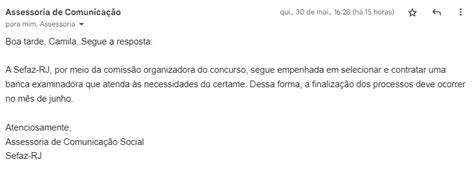 Banca Do Concurso Sefaz Rj Até Junho Edital Iminente