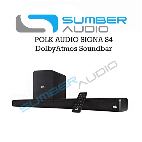 Jual Polk Audio Signa S4 Polkaudio S 4 Atmos Soundbar Wireless Subwoofer Original Garansi Resmi