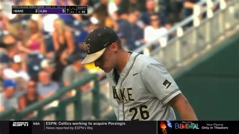 Cws Wake Forest Vs Lsu Seth Keener Final Full Inning In An Epic