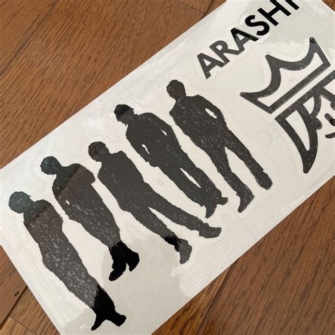 カッティングステッカー シルエット斜め 黒 嵐の通販 by メロイック666's shop｜ラクマ