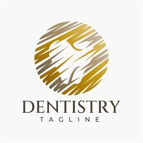 Premium Vector Elegance Gold Dentist Teeth Logo Branding