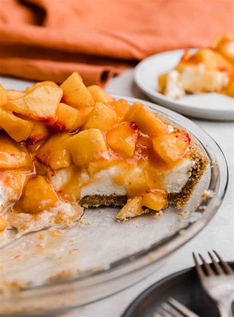 The Best Peach Cream Pie Recipe Salt And Baker